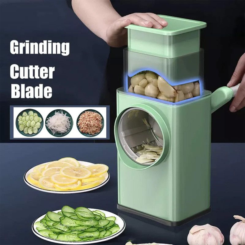 3 In 1 Manual Vegetable Slicer Potato Chopper Rotary Cheese Grater Veggie Chopper Peeler Maker Machine Kitchen Accessories Tools 2 3 In 1 Manual Vegetable Slicer Potato Chopper Rotary Cheese Grater Veggie Chopper Peeler Maker Machine Kitchen Accessories Tools - Image 2