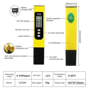 Tds Meter For Water Drink Quality Test