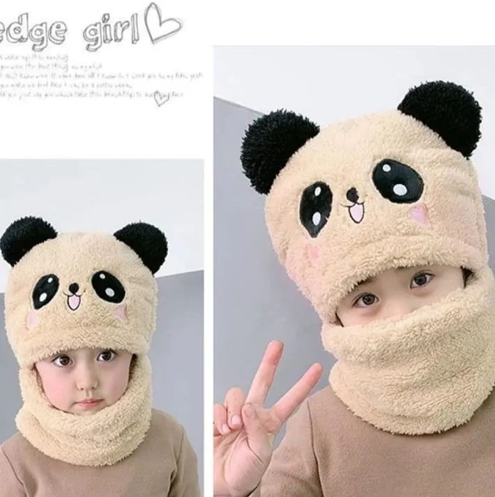 Fleece Cute Cartoon Panda Hats winter warm 4 Fleece Cute Cartoon Panda Hats Winter Warm - Image 4