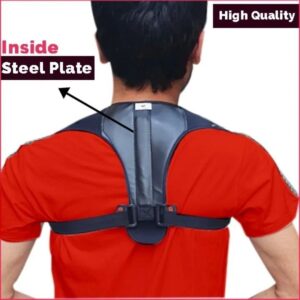 Home 25 Posture Corrector For Men And Women Shoulder Lumbar Brace Support Belt